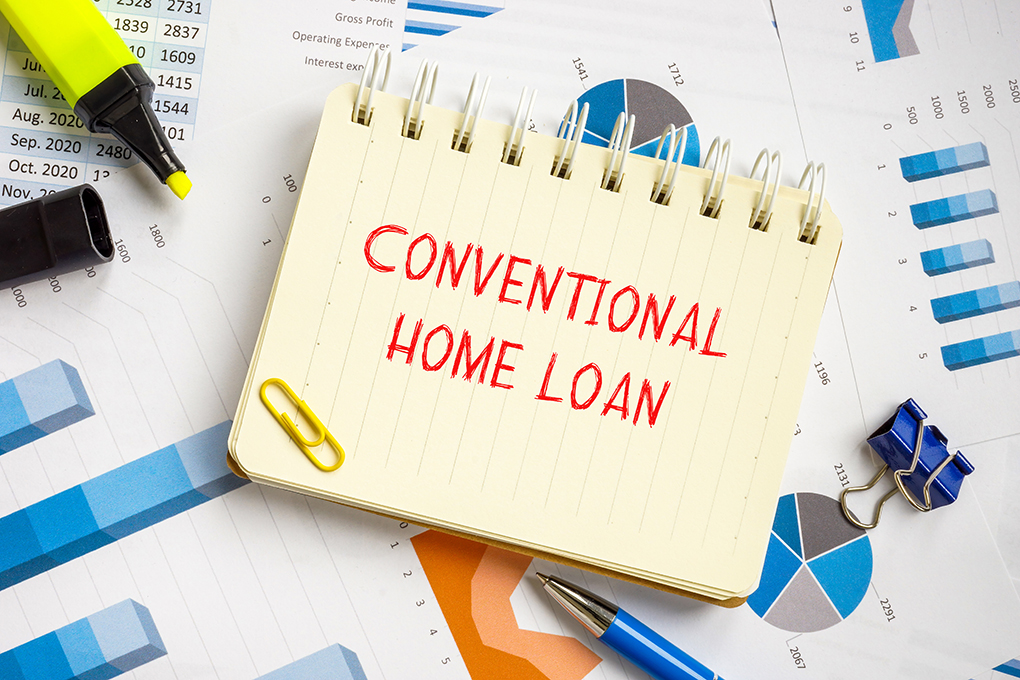 Conventional Home Loan Notebook on top of graphs